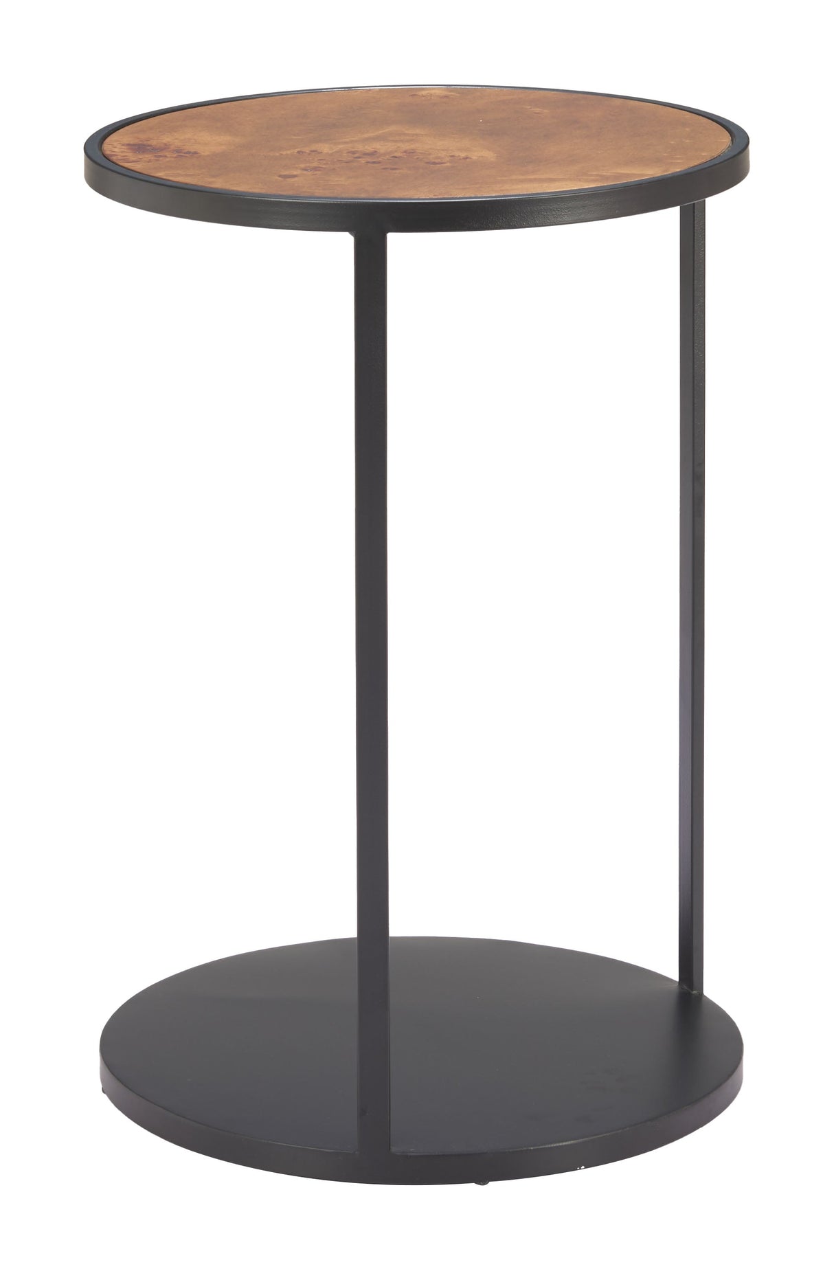 Nodo Brown & Black Side Table by Zuomod at Eve Furniture