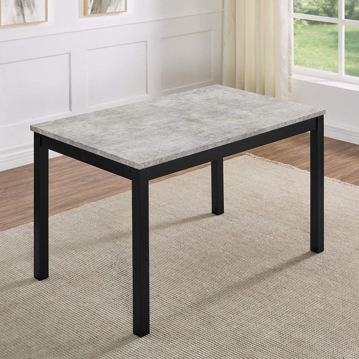 Noir Grey/Black 5-Piece Dining Room Set by New Era Innovations at Eve Furniture