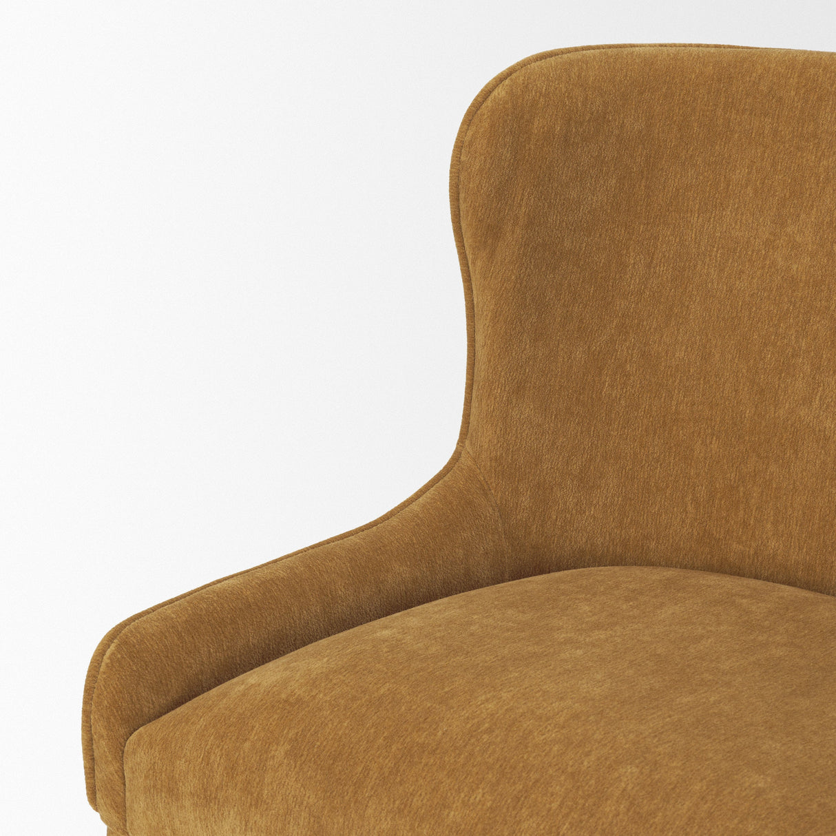 Nolan Slope Rust Chenille Dining Chair, Set of 2 by Mercana at Eve Furniture