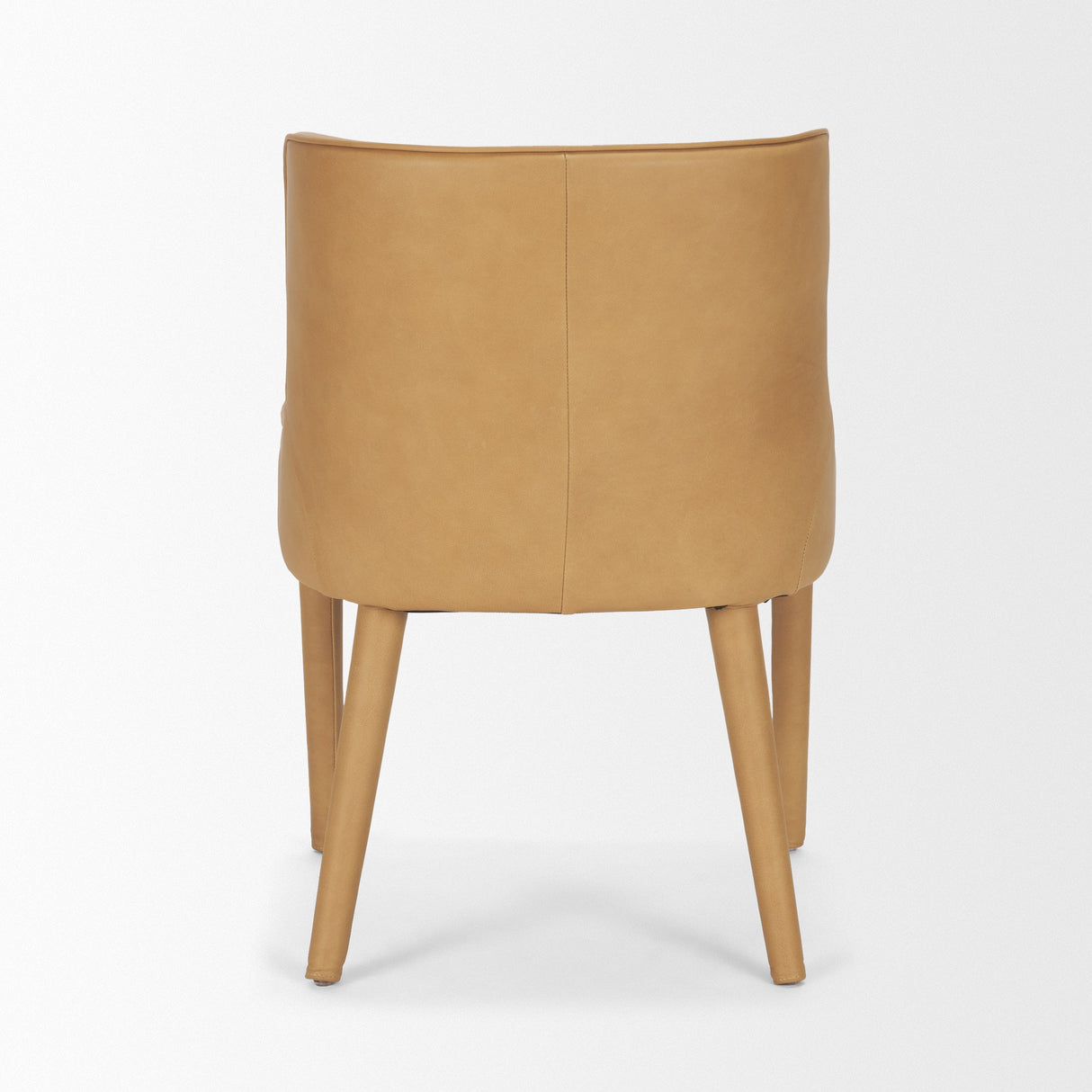 Nolan Slope Tan Leather Dining Chair, Set of 2 by Mercana at Eve Furniture