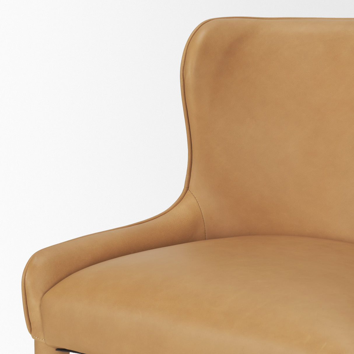 Nolan Slope Tan Leather Dining Chair, Set of 2 by Mercana at Eve Furniture
