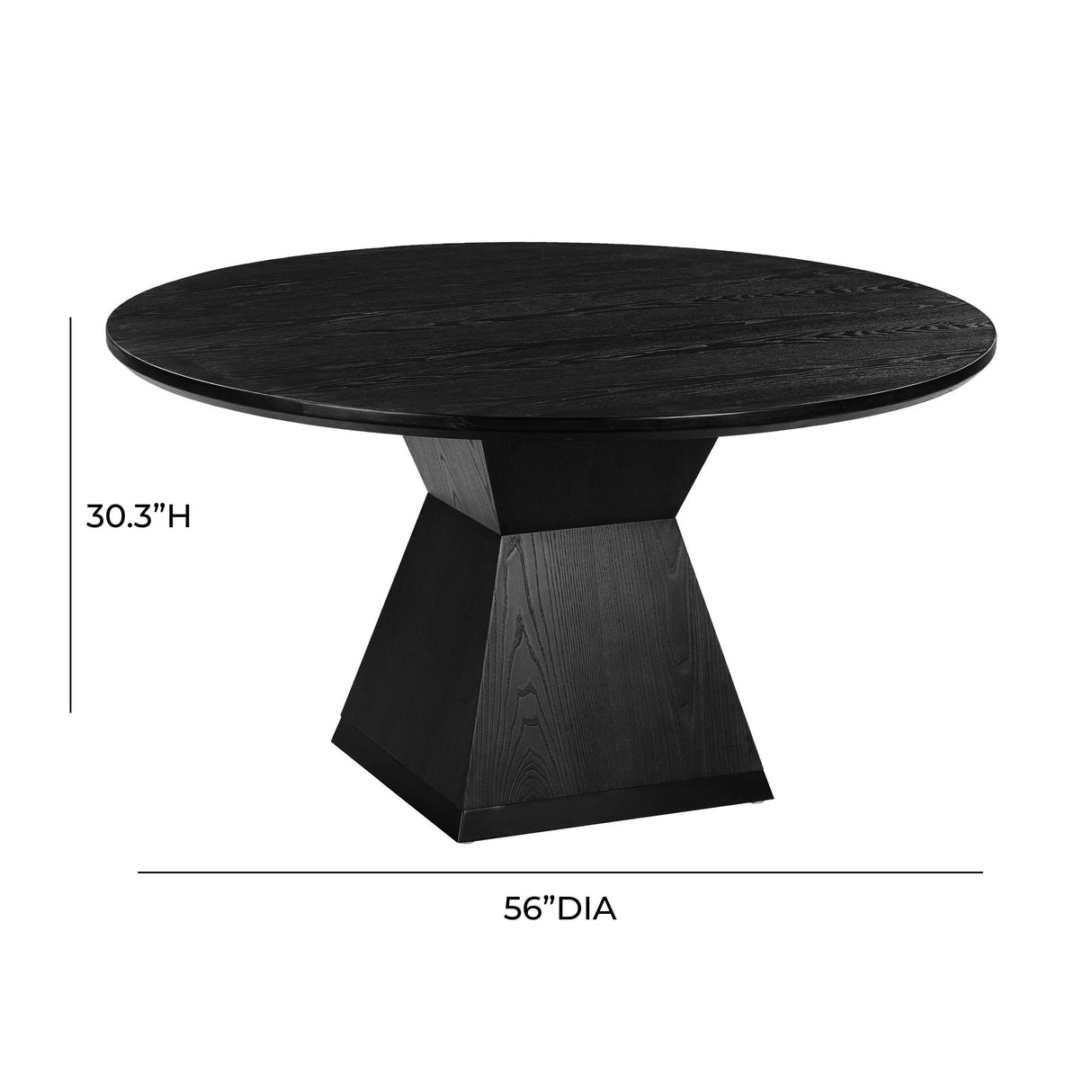 Nolan Wood 56" Round Dining Table by TOV Furniture at Eve Furniture