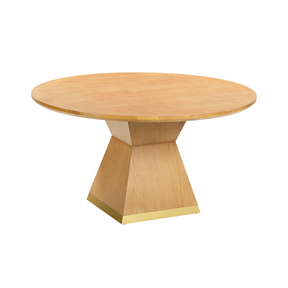 Nolan Wood 56" Round Dining Table by TOV Furniture at Eve Furniture
