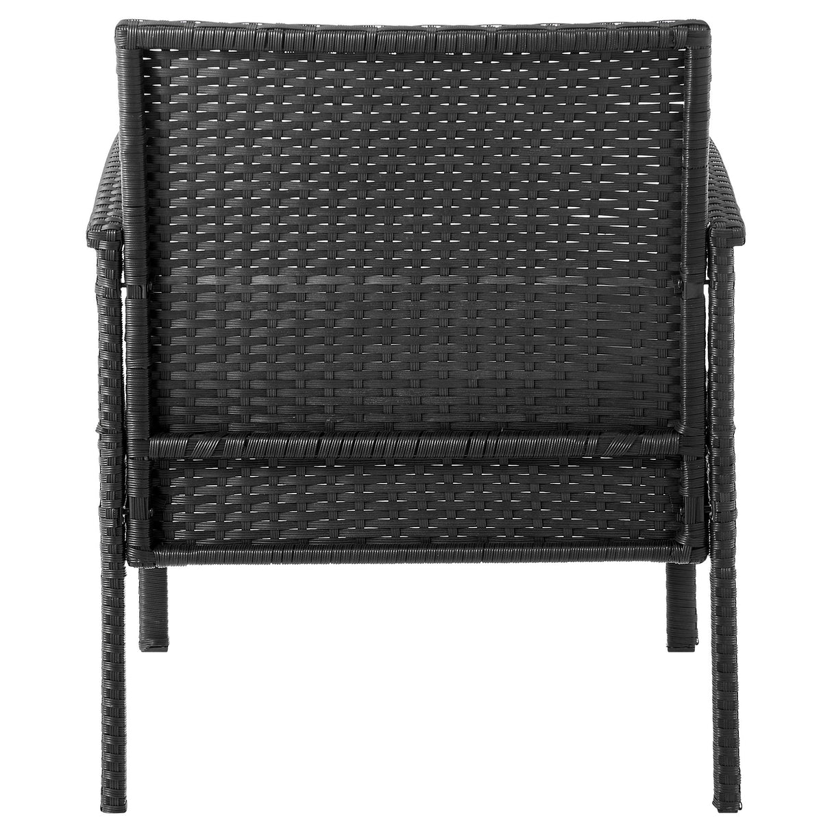Noli Patio 2-Person Seating Group with End Table with Grey Cushions by Manhattan Comfort at Eve Furniture