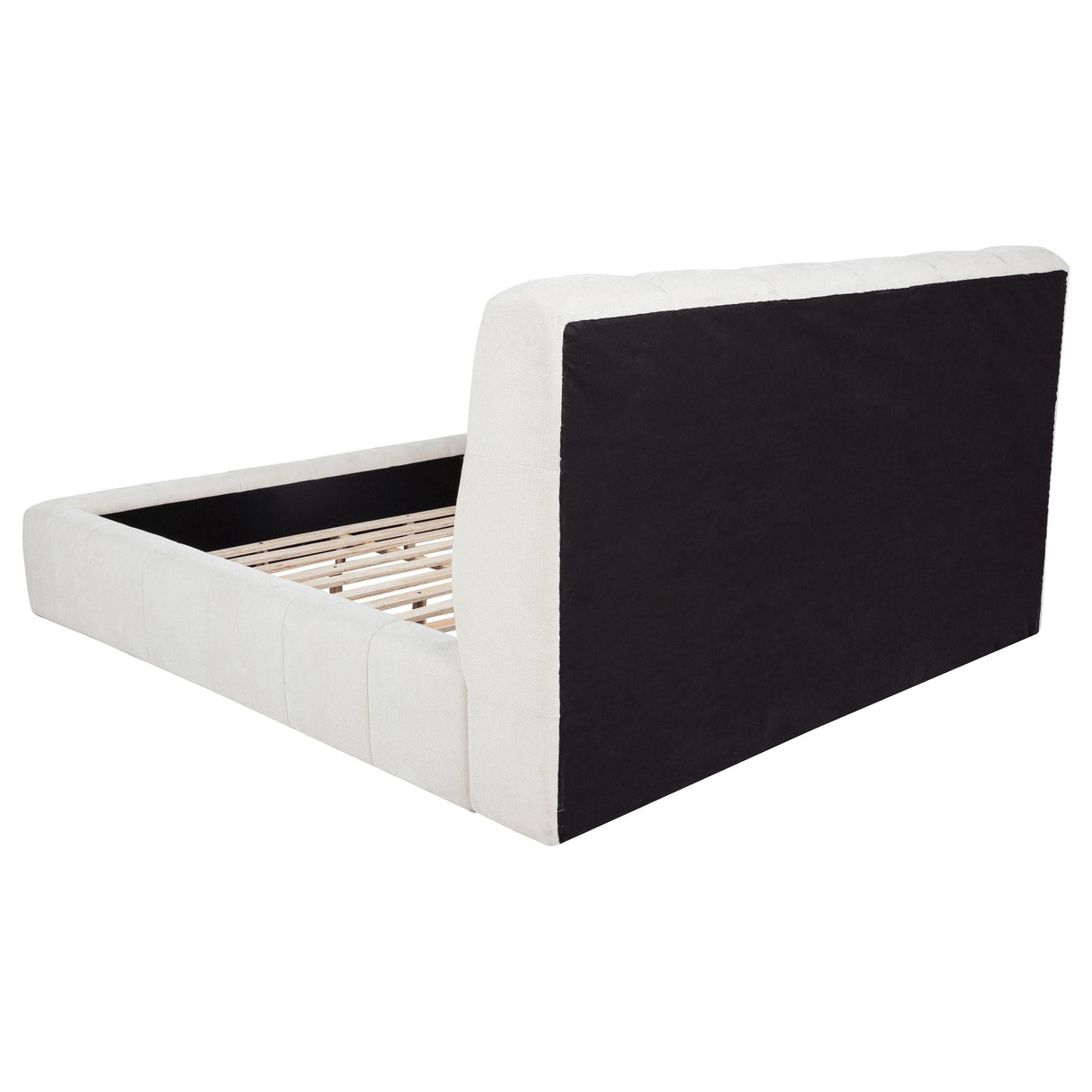 Nollet Cream 48-inch Upholstered Eastern King Platform Bed by Coaster at Eve Furniture