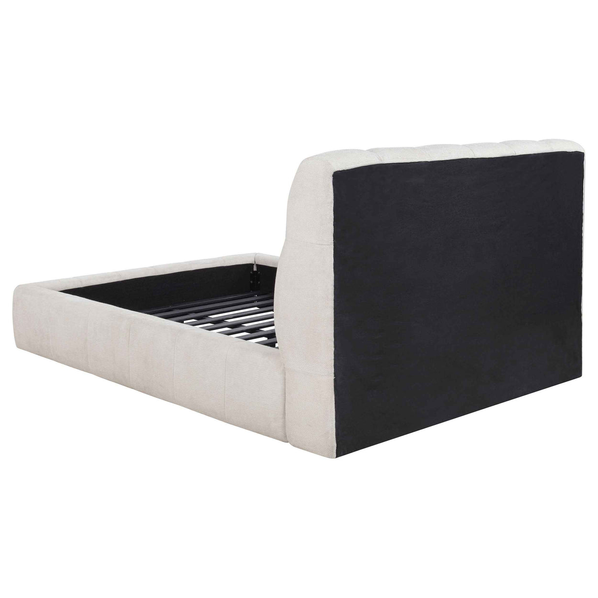 Nollet Cream 48-inch Upholstered Queen Panel Platform Bed by Coaster at Eve Furniture