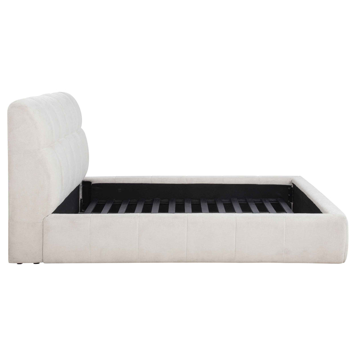 Nollet Cream 48-inch Upholstered Queen Panel Platform Bed by Coaster at Eve Furniture