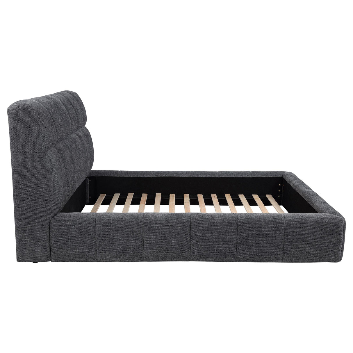 Nollet Gray 48-inch Upholstered Eastern King Platform Bed by Coaster at Eve Furniture