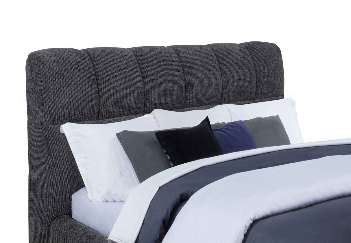 Nollet Grey 48-inch Upholstered Queen Panel Platform Bed by Coaster at Eve Furniture