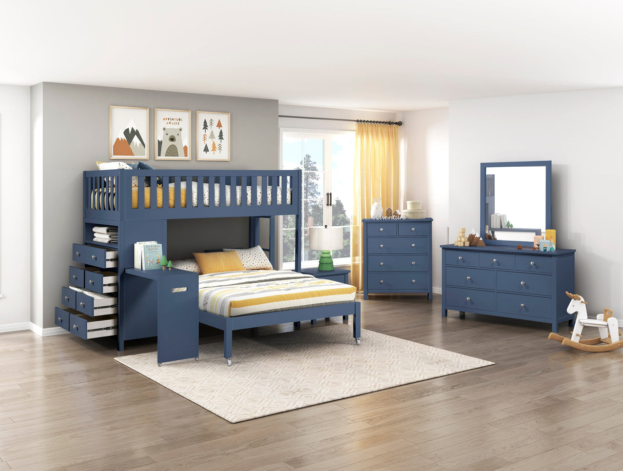 Nora Blue Dresser Mirror (Mirror Only) by Homelegance at Eve Furniture