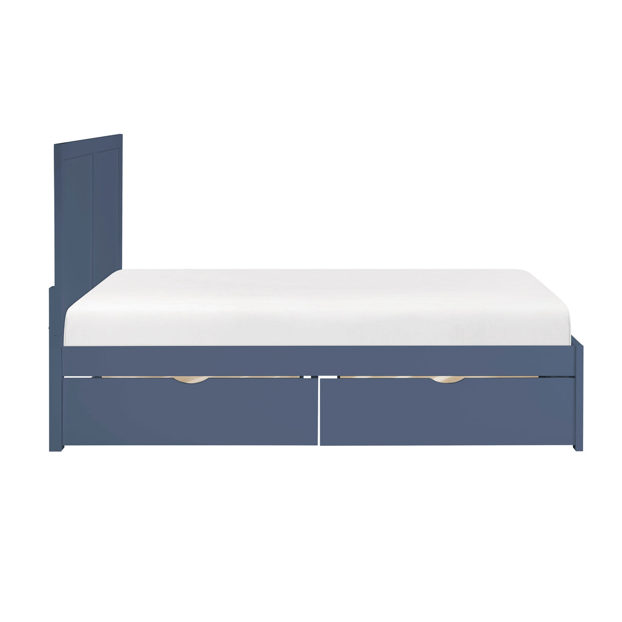 Nora Blue Full Platform Bed by Homelegance at Eve Furniture