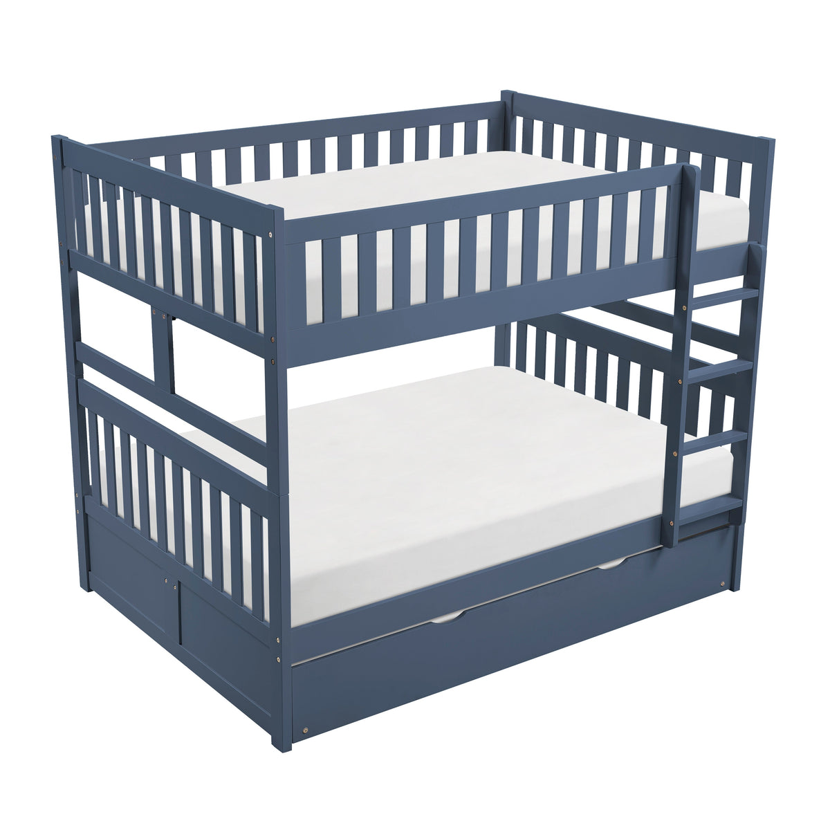 Nora Blue Full/Full Bunk Bed by Homelegance at Eve Furniture