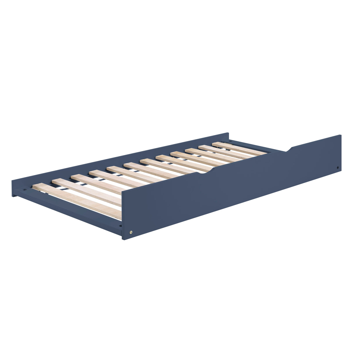 Nora Blue Twin Bookcase Corner Platform Bed by Homelegance at Eve Furniture