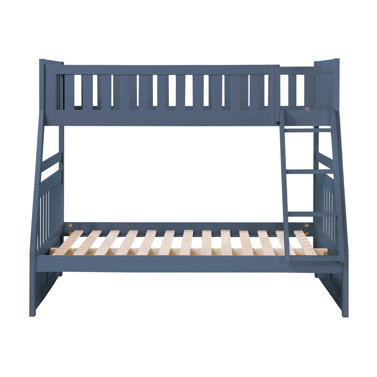 Nora Blue Twin/Full Bunk Bed by Homelegance at Eve Furniture