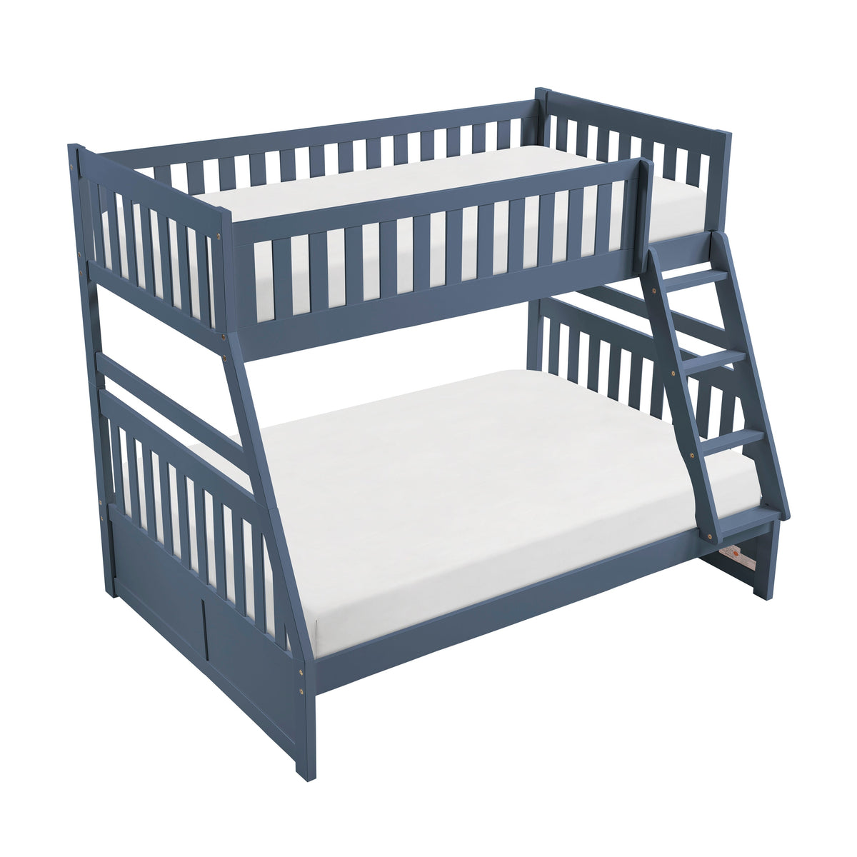 Nora Blue Twin/Full Bunk Bed by Homelegance at Eve Furniture