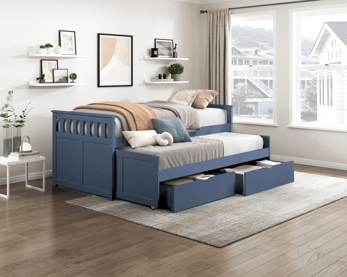 Nora Blue Twin/Twin Bed