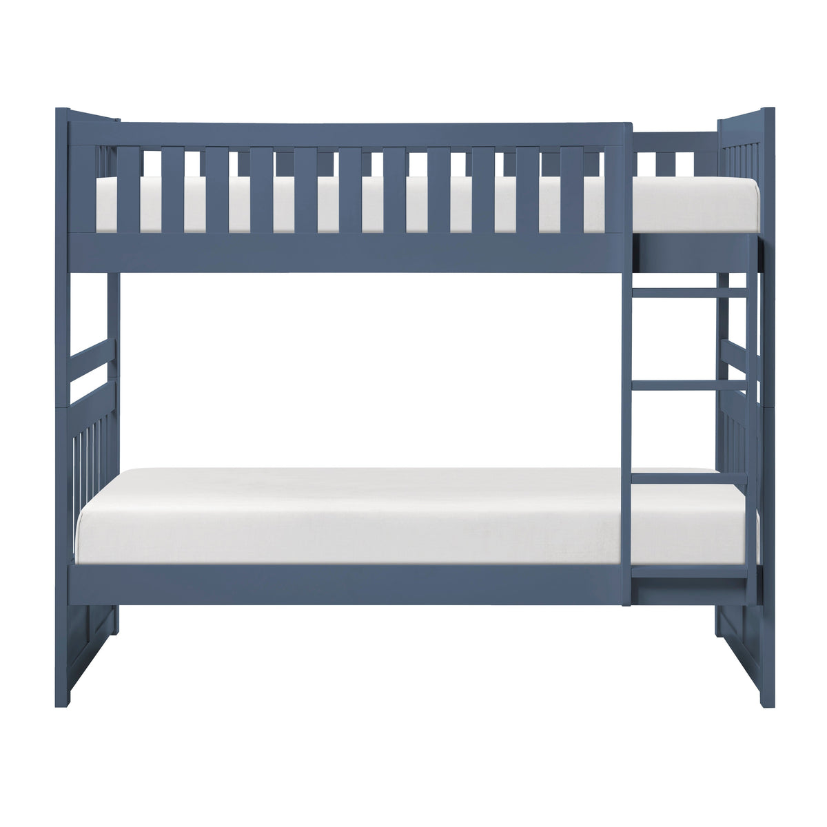 Nora Blue Twin/Twin Bunk Bed by Homelegance at Eve Furniture