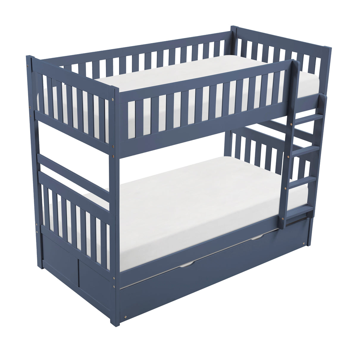 Nora Blue Twin/Twin Bunk Bed by Homelegance at Eve Furniture