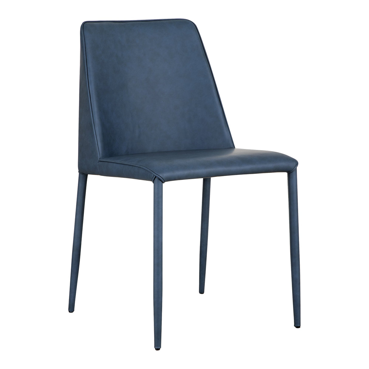 Nora Ocean Cavern Grey Vegan Leather Dining Chair (Set of 2) by MOES at Eve Furniture