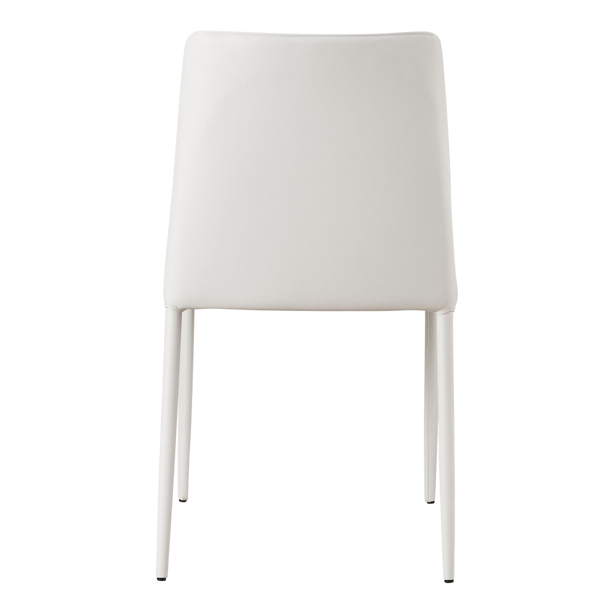 Nora White Vegan Leather Dining Chair (Set of 2) by MOES at Eve Furniture