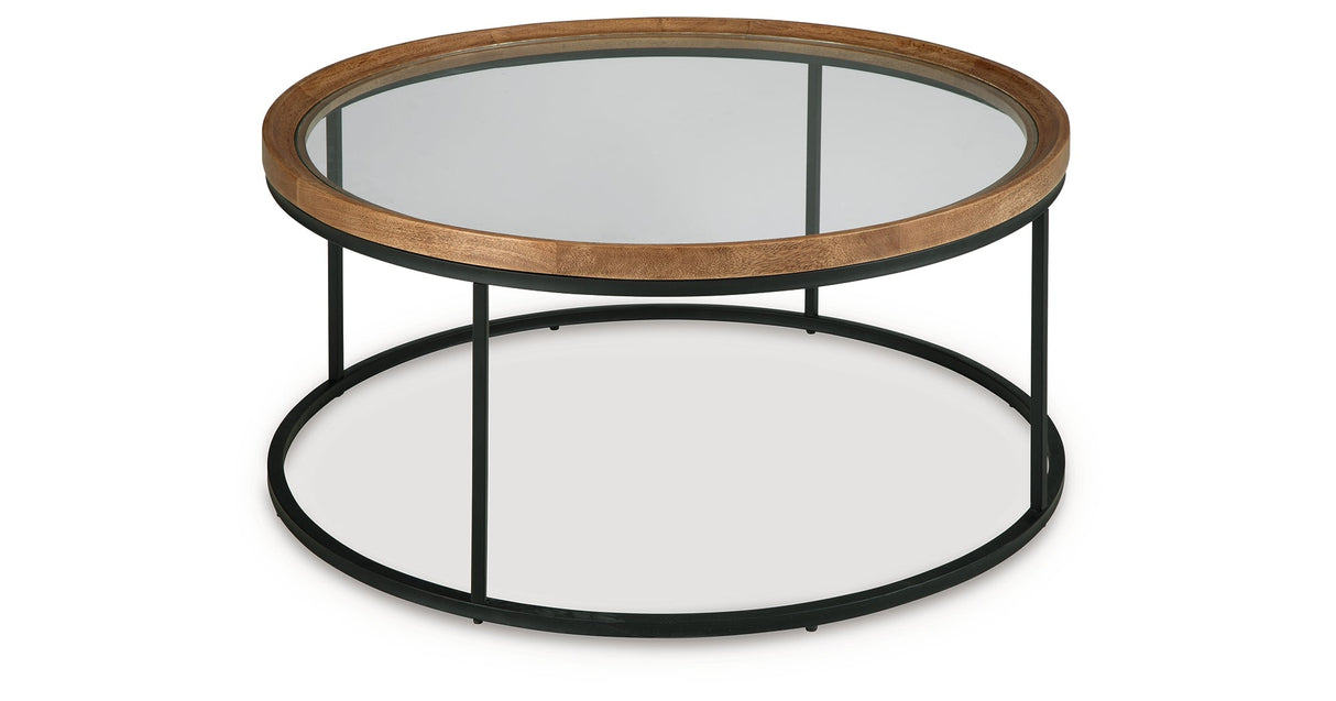 Noraluna Medium Brown Coffee Table by Ashley at Eve Furniture