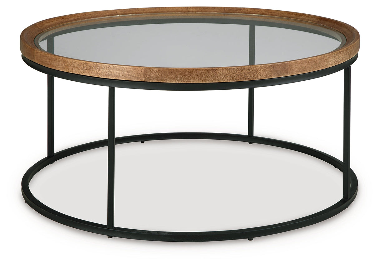 Noraluna Medium Brown Coffee Table by Ashley at Eve Furniture