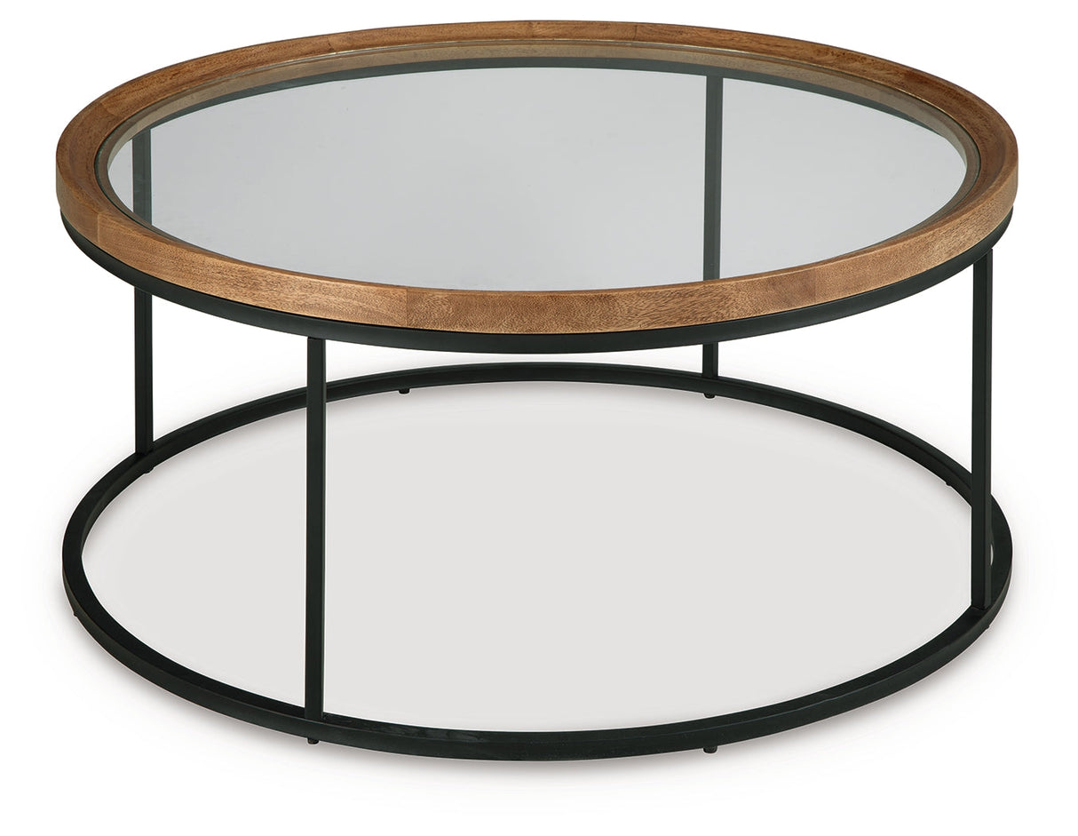 Noraluna Medium Brown Coffee Table by Ashley at Eve Furniture