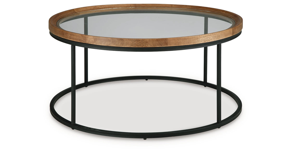 Noraluna Medium Brown Coffee Table by Ashley at Eve Furniture