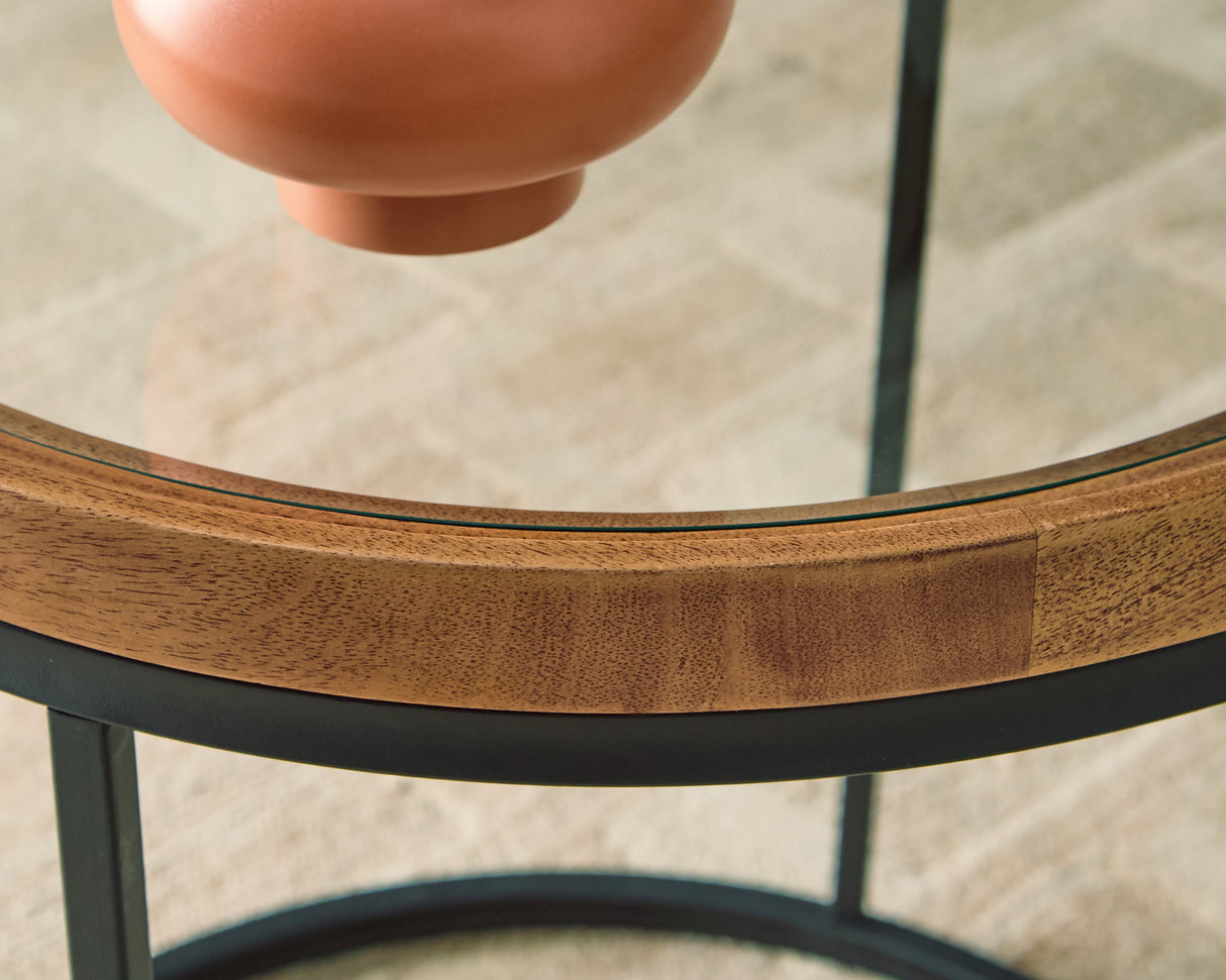 Noraluna Medium Brown End Table by Ashley at Eve Furniture