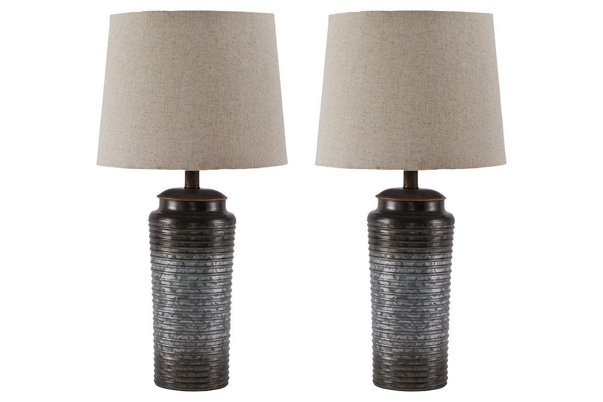 Norbert Gray Table Lamp by Ashley at Eve Furniture