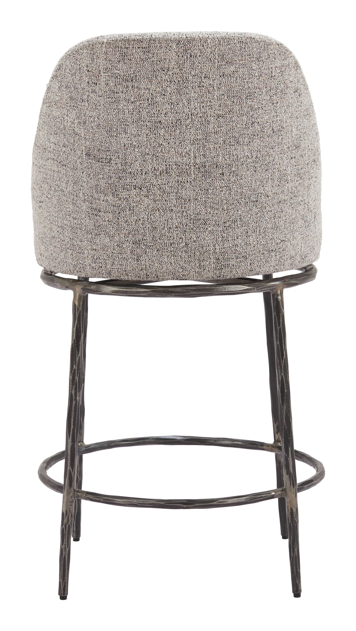 Nordhavn Gray Swivel Counter Stool by Zuomod at Eve Furniture