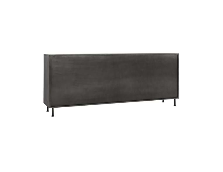 Nore Black Metal/Glass Cabinet (4 Doors) by Classic Home at Eve Furniture