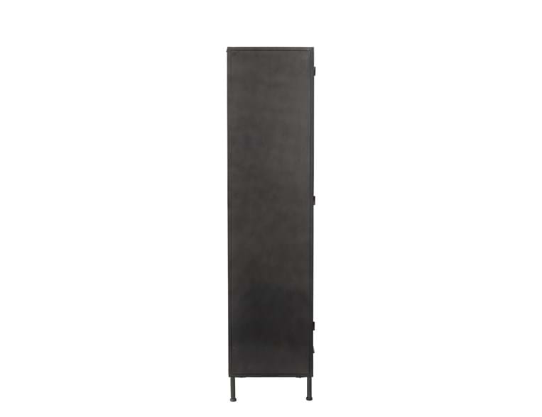 Nore Black Metal/Glass Tall Cabinet by Classic Home at Eve Furniture