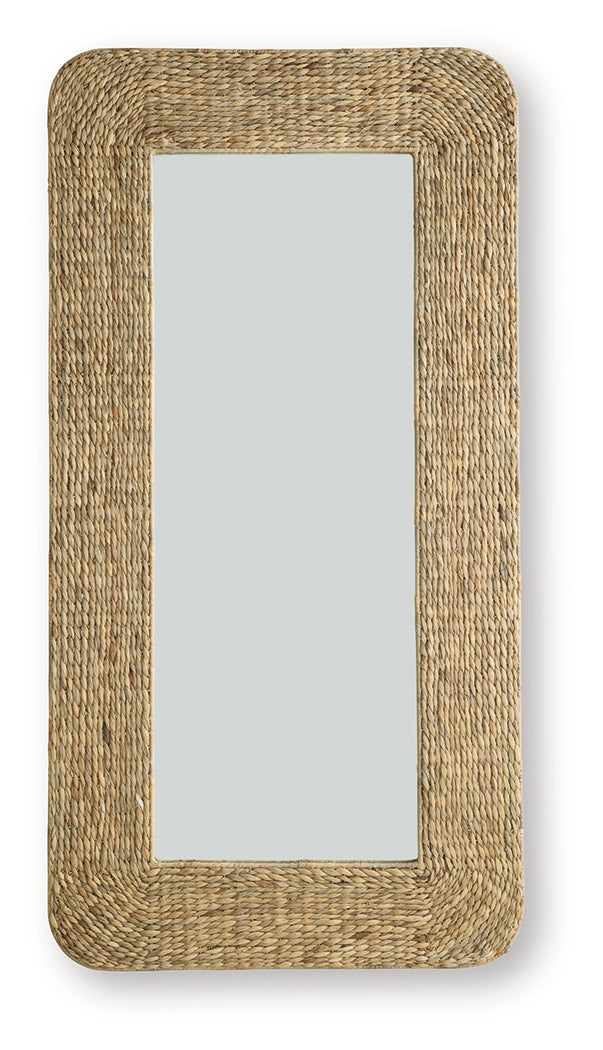 Norigan Natural Floor Mirror by ASHLEY FURNITURE at Eve Furniture