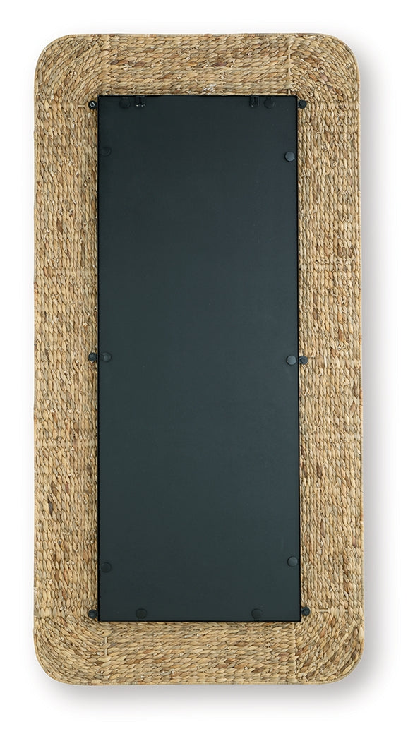 Norigan Natural Floor Mirror by ASHLEY FURNITURE at Eve Furniture
