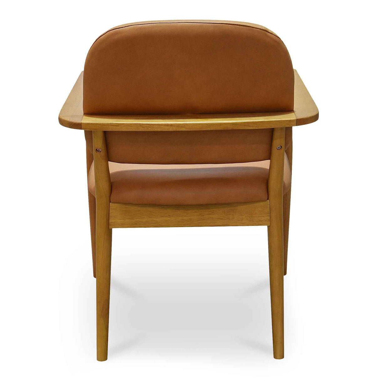 Norrie Brown Leather Dining Chair by Moe's Home at Eve Furniture