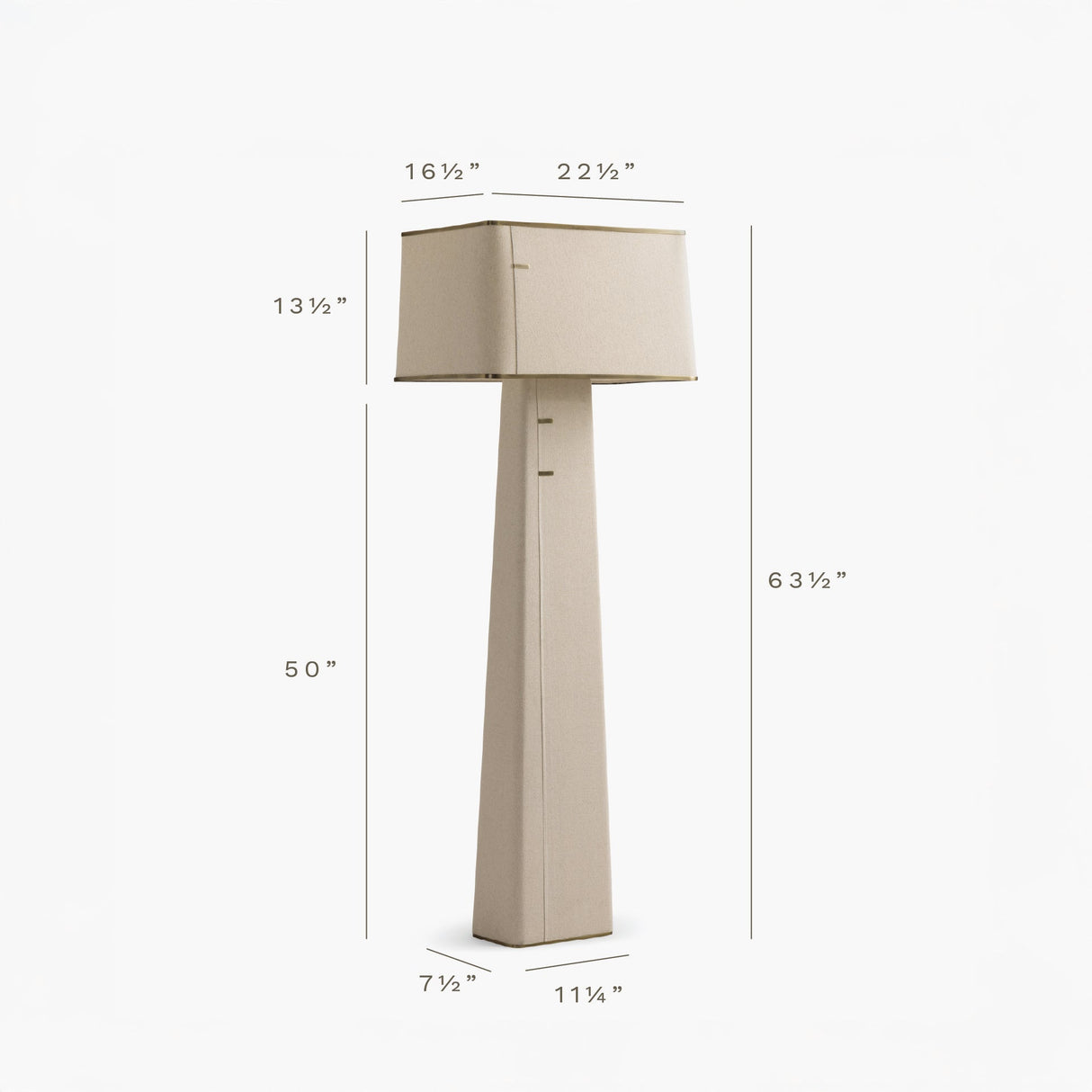 Norte Linen Floor Lamp by Co.House Designs at Eve Furniture