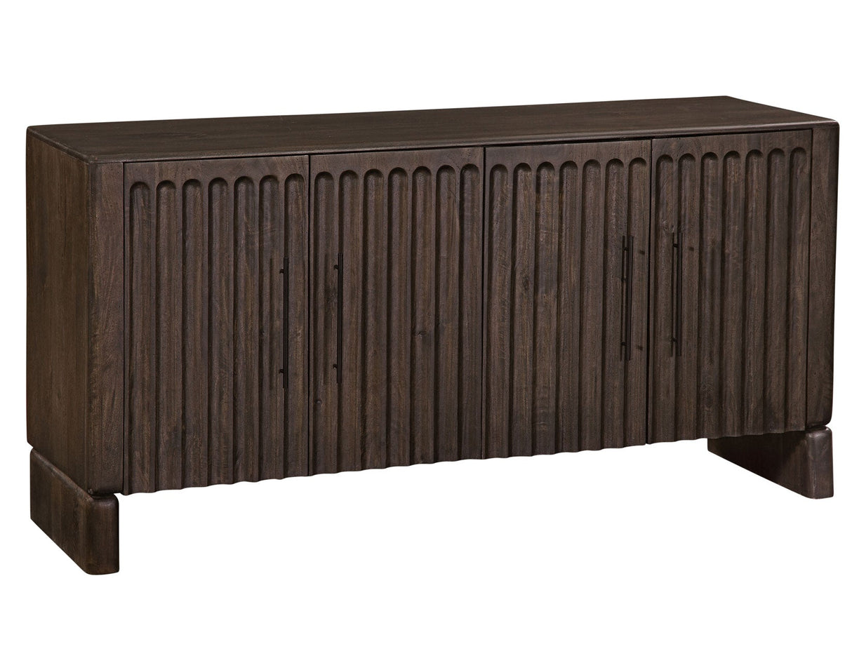 Norvell Dark Walnut 4-Door Sideboard by Steve Silver at Eve Furniture