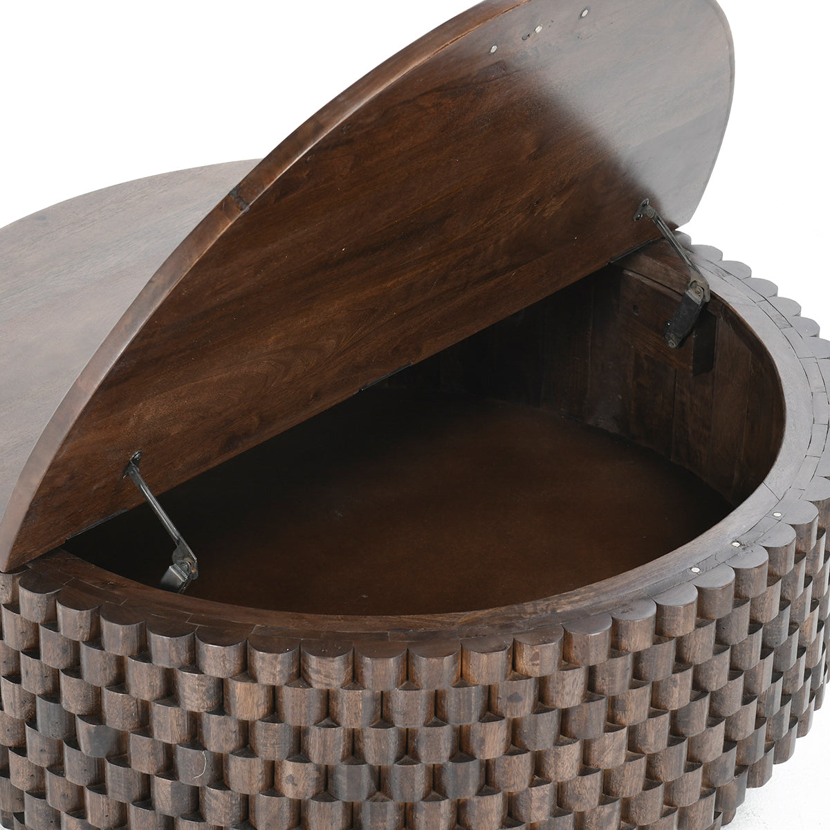 Norwood Bark Brown Round Coffee Table by Classic Home at Eve Furniture