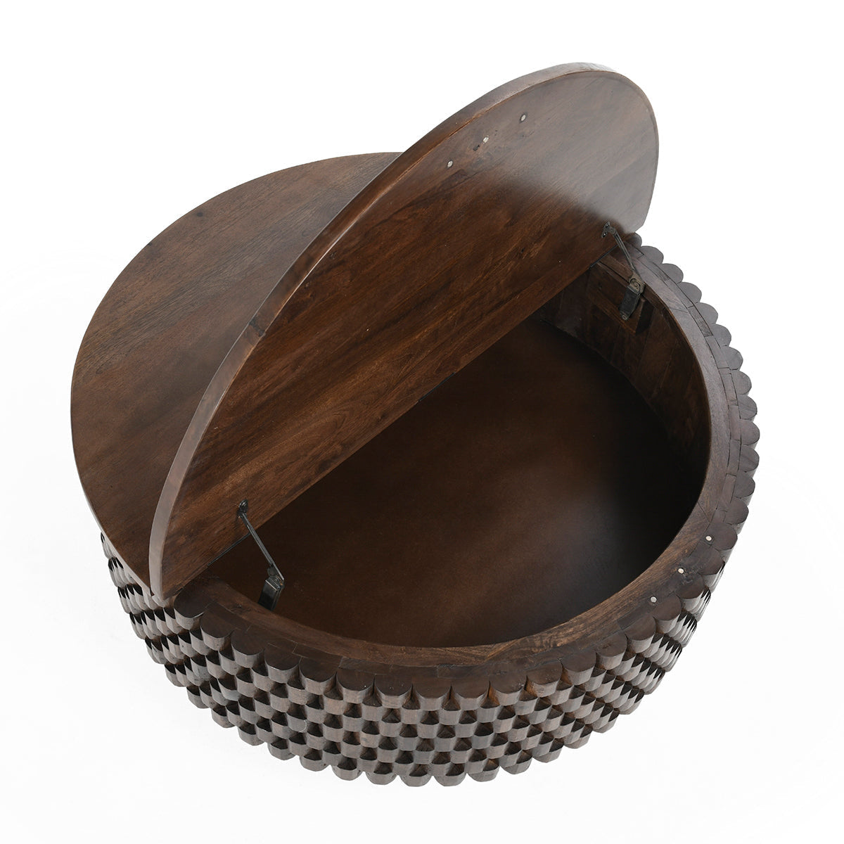Norwood Bark Brown Round Coffee Table by Classic Home at Eve Furniture