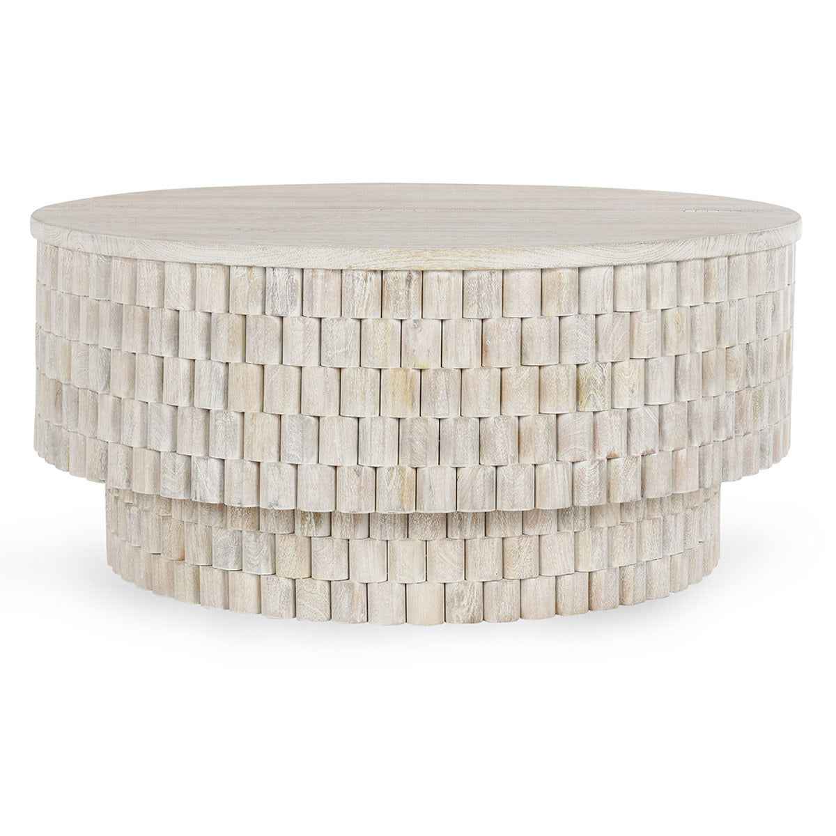 Norwood Coffee Table with Casters - Coastal White by Classic Home at Eve Furniture