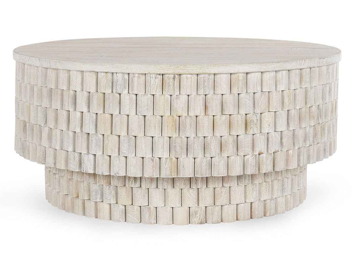 Norwood Cream Round Coffee Table by Classic Home at Eve Furniture