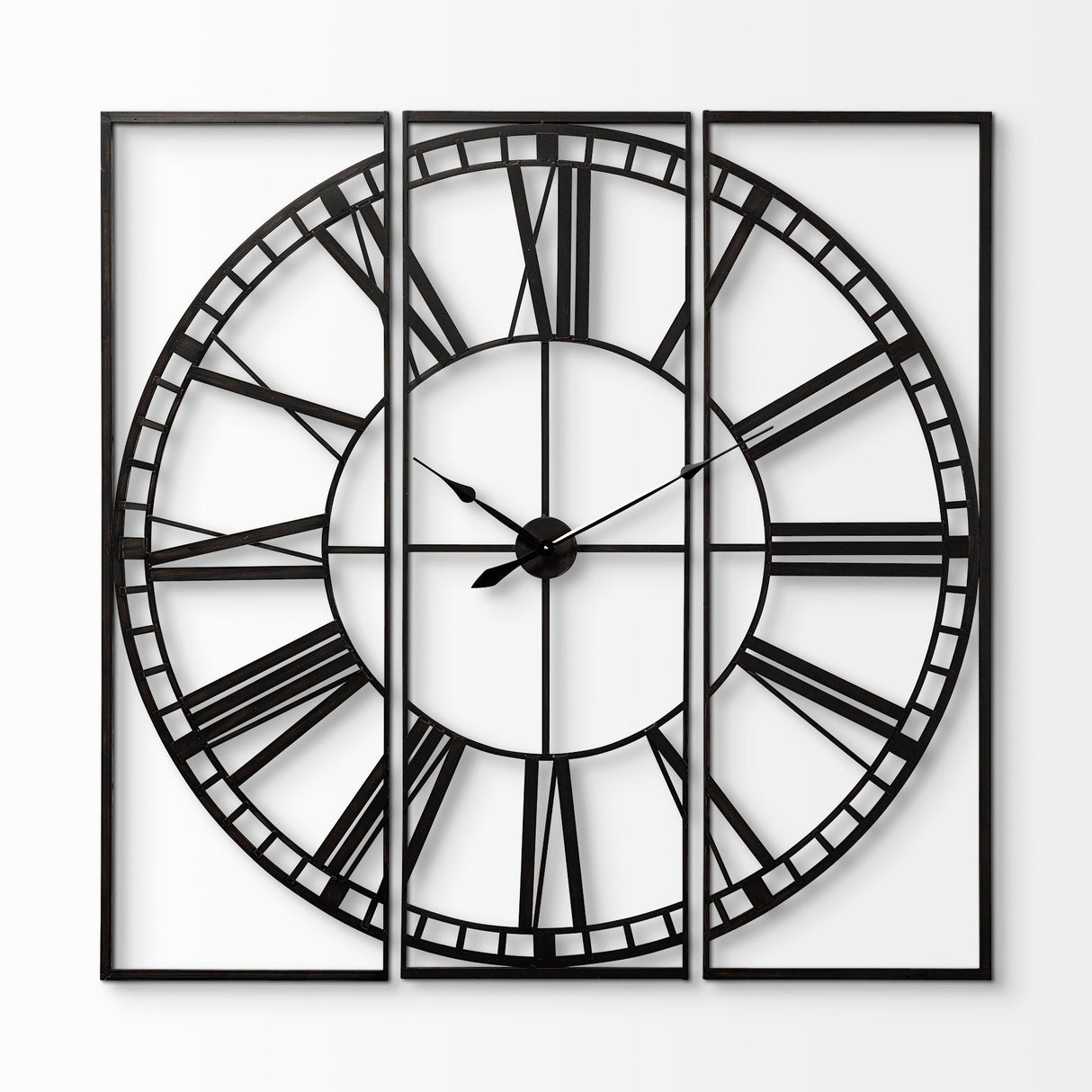 Norwood Square Oversized+ Industrial Wall Clock by Mercana at Eve Furniture