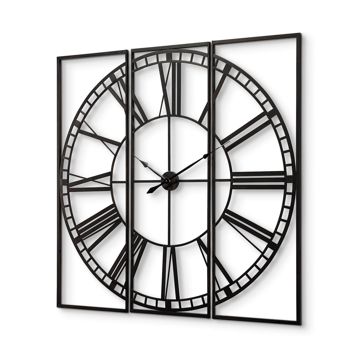 Norwood Square Oversized+ Industrial Wall Clock by Mercana at Eve Furniture