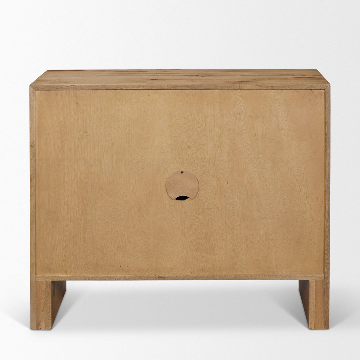Notts Brown Wood 2-Door Accent Cabinet by Mercana at Eve Furniture