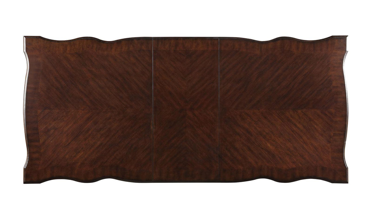 Nouvelle Brown Cherry/Espresso Dining Table by Furniture of America at Eve Furniture