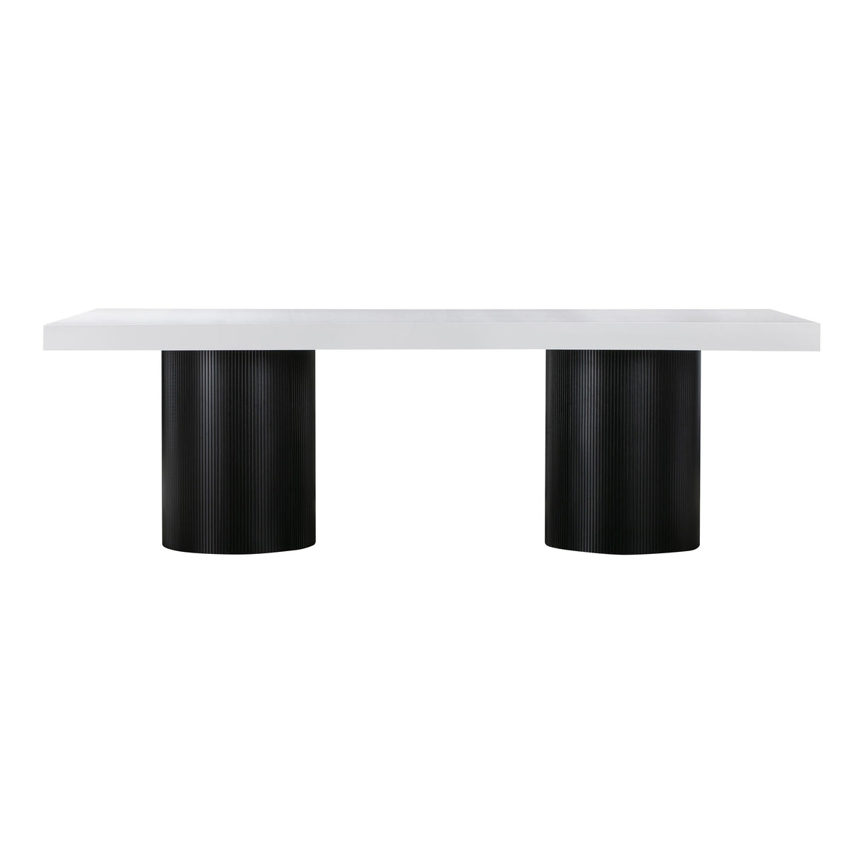 Nova White Lacquer 95" Rectangular Dining Table by TOV Furniture at Eve Furniture