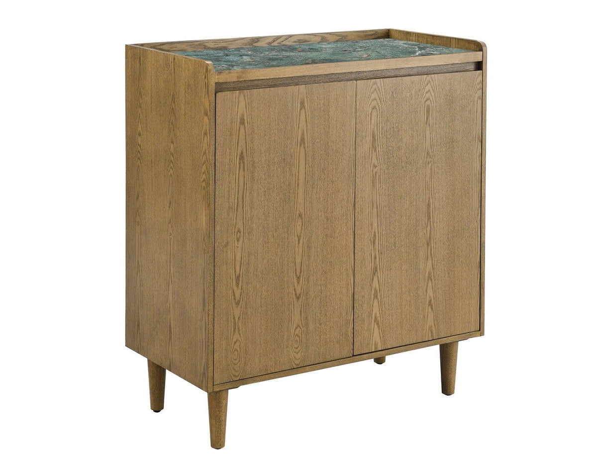 Novato Light Chestnut Sintered Stone Cabinet by Steve Silver at Eve Furniture