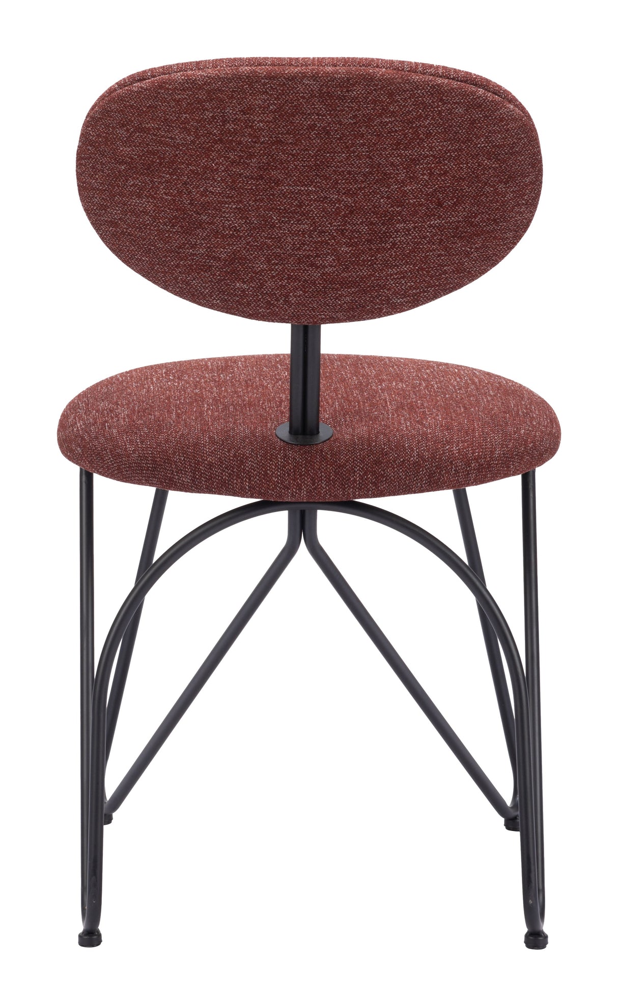 Novi Maroon Brown Dining Chair (Set of 2) by Zuomod at Eve Furniture