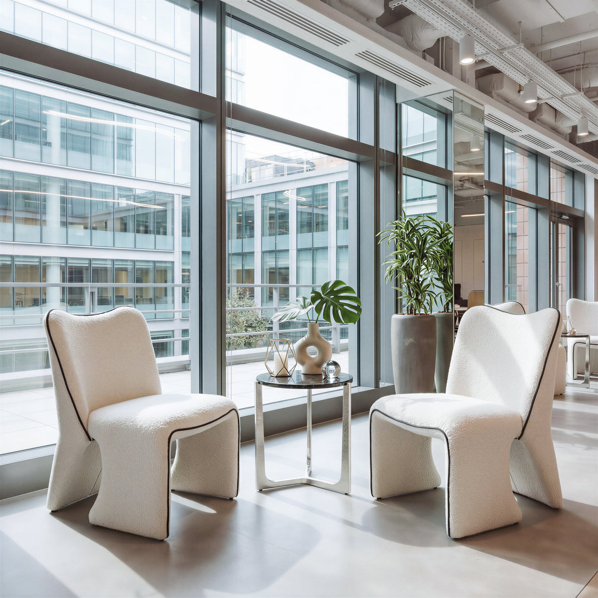 Novo Ivory Accent Chair by Zuomod at Eve Furniture